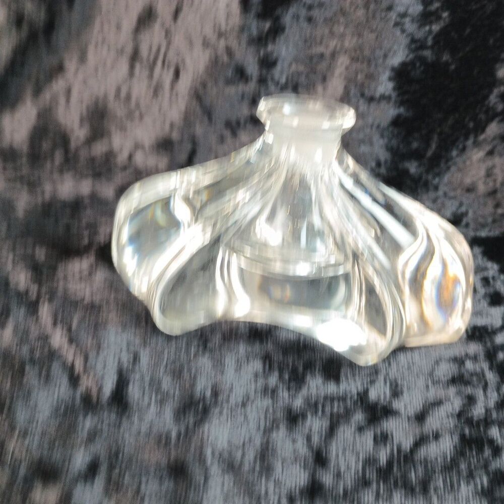 1940s Gundersen-Pairpoint Crystal Glass Perfume Bottle MCM With Pheasant Stopper - Picture 5 of 15
